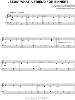 Jesus! What a Friend for Sinners