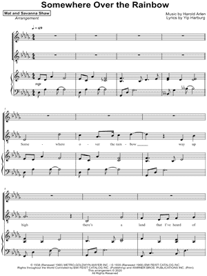 Somewhere Over the Rainbow [vocal duet]