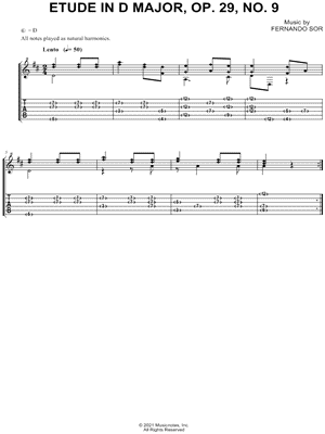 Etude in D Major, Op. 29, No. 9