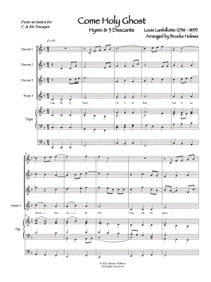 Come Holy Ghost - Trumpets & Organ