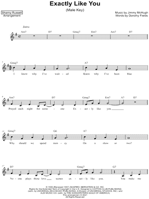 Exactly Like You [male key]