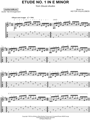 Etude No. 1 in E Minor