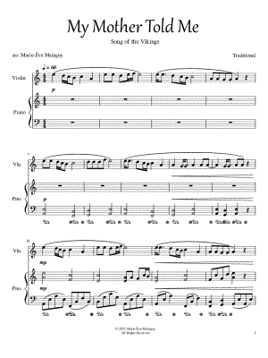 My Mother Told Me - Violin & Piano