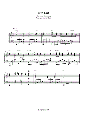 Sto Lat [jazz piano arrangement]