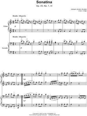 Sonatina, Op. 45, No. 1, III.