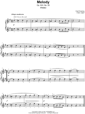 Melody, Op. 824, No. 20