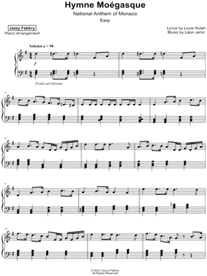 Hymne Monégasque [easy]