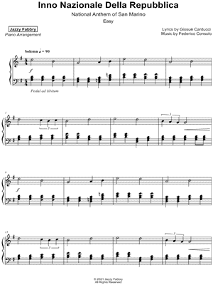Inno Nazionale Della Repubblica [easy]