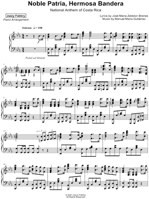 Noble Patria, Hermosa Bandera