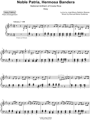 Noble Patria, Hermosa Bandera [easy]