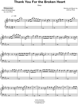 Thank You for the Broken Heart [easy]