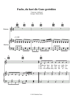 Fuchs, du hast die Gans gestohlen