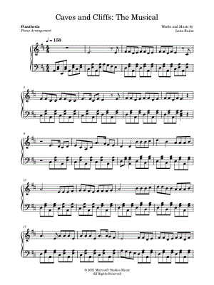 Caves & Cliffs: The Musical