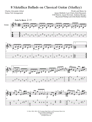 8 Metallica Ballads on Classical Guitar (Medley)