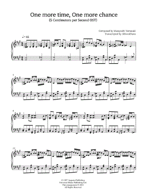 One more time, One more chance