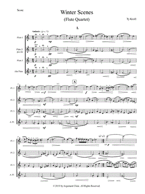 Winter Scenes - Flute Quartet