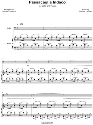 Passacaglia Indaco - Cello & Piano