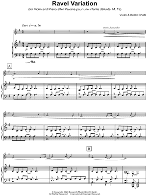 Ravel Variation - Violin & Piano