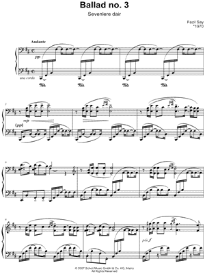 Ballad No. 3: Sevenlere dair