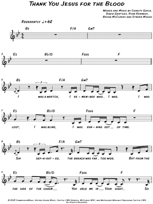 Thank You Jesus for the Blood