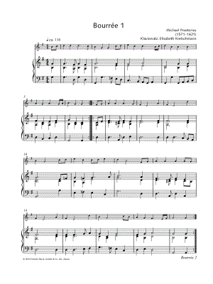 Bourrée 1 - Recorder & Piano