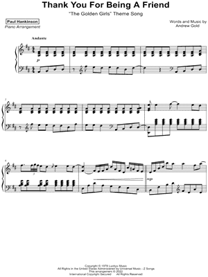 Thank You for Being a Friend