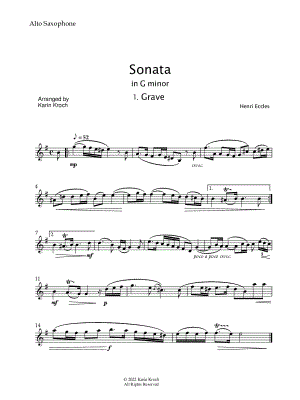 Sonata in G Minor: I. Grave