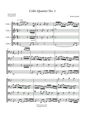 Cello Quartet No. 1
