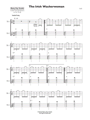 The Irish Washerwoman - Ukulele Duet