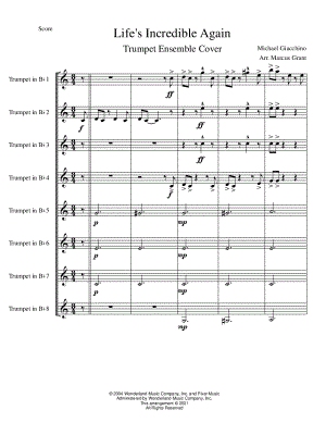 Life's Incredible Again - Trumpet Ensemble [snippet]
