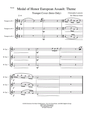 Medal of Honor: European Assault Theme - Trumpet Ensemble [snippet]