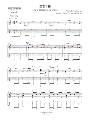 Plum Blossoms in Snow