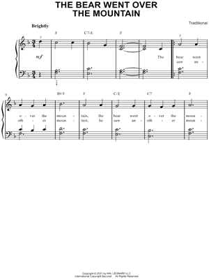 The Bear Went Over the Mountain