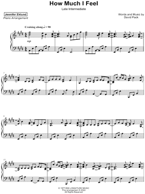 How Much I Feel [late intermediate]