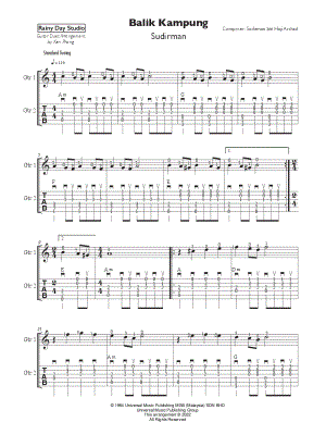 Balik Kampung - Guitar Duet