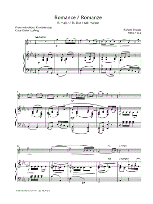 Romance in Eb Major - Clarinet & Piano