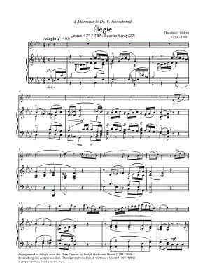 Élégie, Op. 47 - Flute & Piano