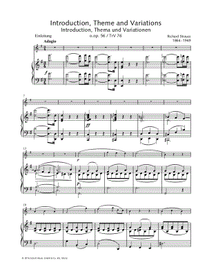 Introduction, Theme and Variations - Flute & Piano