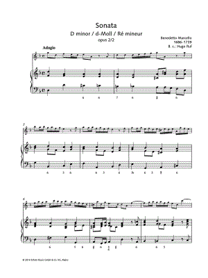 Sonata in D Minor, Op. 2 No. 2 - Treble Recorder & Basso Continuo