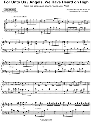 For Unto Us / Angels, We Have Heard on High