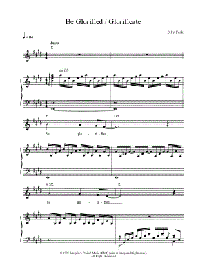 Be Glorified / Glorificate