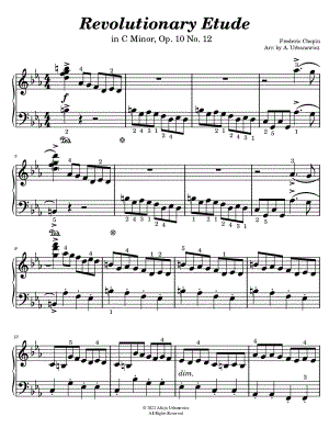 Revolutionary Etude - Etude In C Minor, Op. 10, No. 12