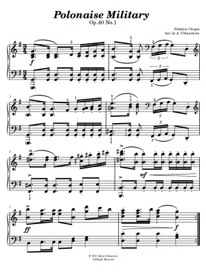 Polonaise Op. 40, No. 1