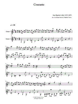 Courante - Guitar Duet