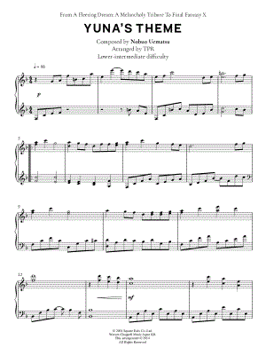 Yuna's Theme [lower intermediate]