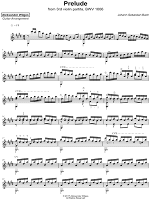 Partita III, BWV 1006 (Prelude)