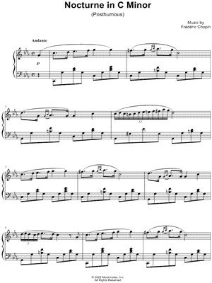 Nocturne in C Minor (Posthumous)