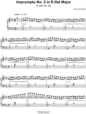 Impromptu No. 2 in Eb Major, D. 899