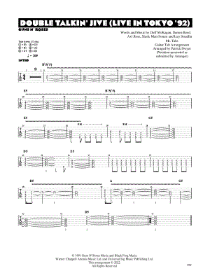 Double Talkin' Jive (Live in Tokyo '92)