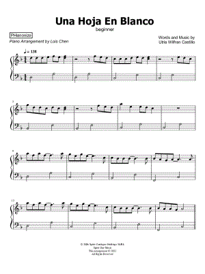 Una Hoja en Blanco [beginner]